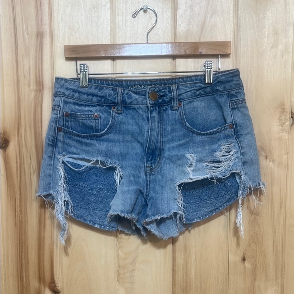 American Eagle‎ Denim High Rise Festival Shorts Size 8